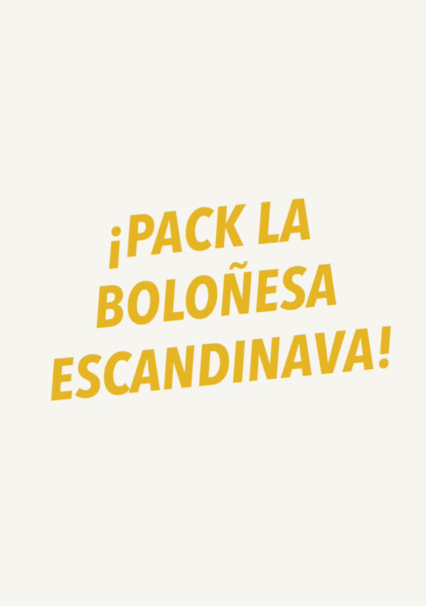 Pack La Boloñesa Escandinava
